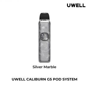 Uwell Caliburn G5 elektronická cigareta 1600mAh Silver Marble